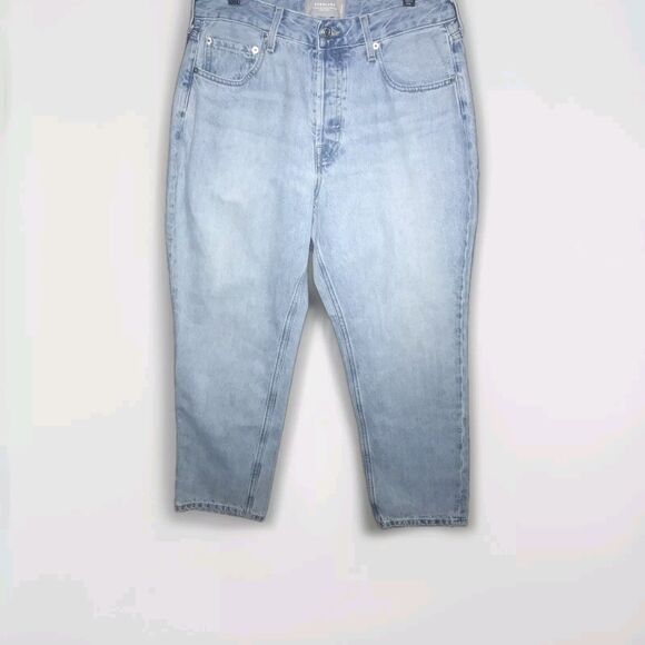 Everlane Curvy‎ 90s Cheeky Straight Jean 30 Regular Vintage Sunbleached Blue - Picture 1 of 12